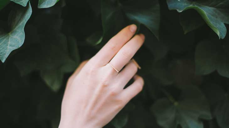 Image photo of a finger that looks good on a delicate ring